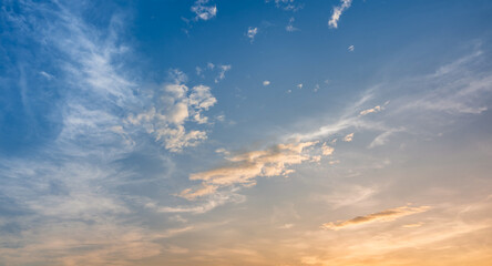 Beautiful dramatic scene of sunrise sky background
