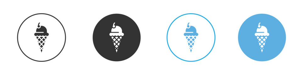Ice cream icon Logo Template Design set