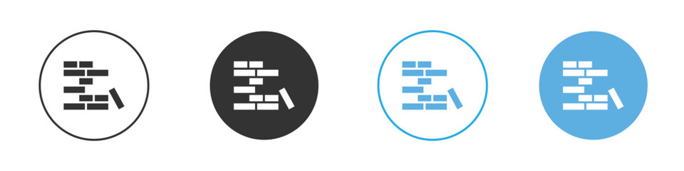 Jenga icon Logo Template Design set