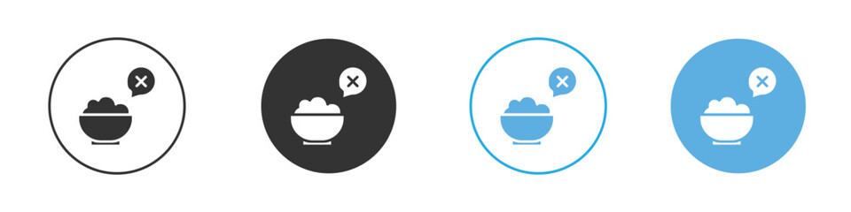 Lack of appsetite icon Logo Template Design set