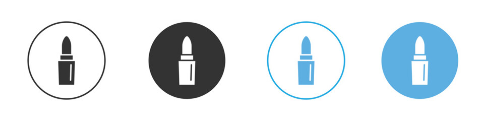 Lipstick icon Logo Template Design set