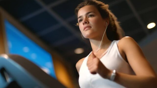 Stress test procedure with treadmill and heart monitor