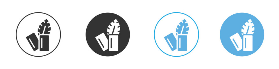 Mint gum icon Logo Template Design set