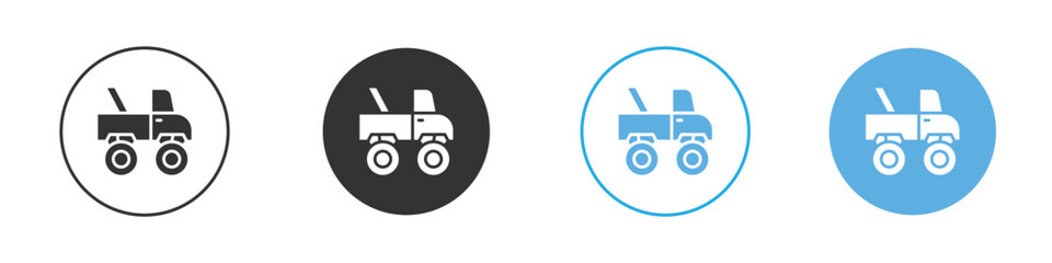 Monster truck icon Logo Template Design set © Vince