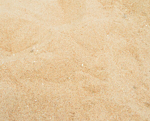 Nature travel background, sand beach close up texture summer desert zen garden coast ocean for vacation, hot tropical scene nature, holiday dune pile dry brown heap