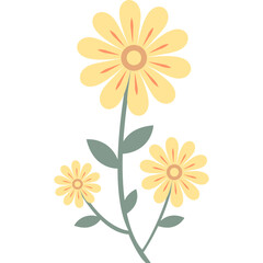 Organic Floral Element