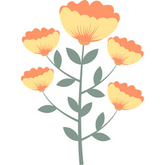 Organic Floral Element