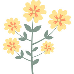 Organic Floral Element