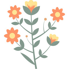 Organic Floral Element