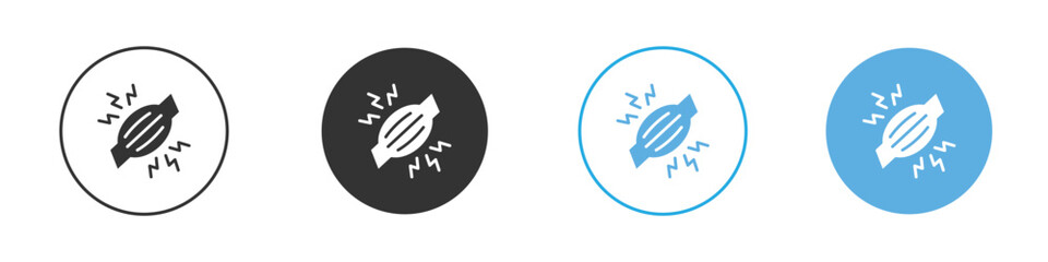 Myalgia icon Logo Template Design set