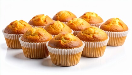 muffins on a white background