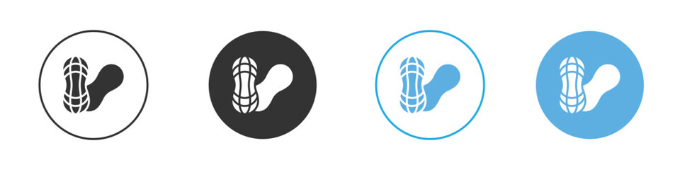 Peanut icon Logo Template Design set