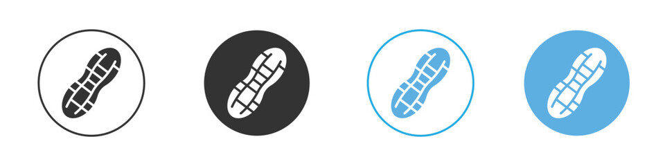 Peanut icon Logo Template Design set