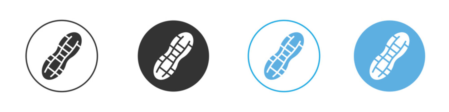 Peanut icon Logo Template Design set