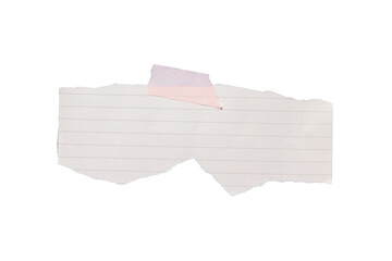 blank lined paper with tape isolated on transparent background,note paper message office business tag sign