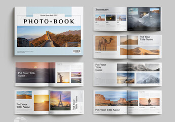 Photo Book Layout Landscape