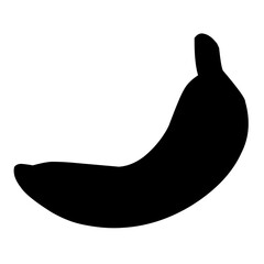 Banana silhouette vector
