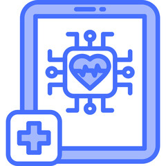 Ai Diagnosis solid icon