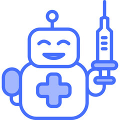 Medical Ai solid icon