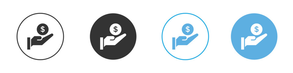 Revenue icon Logo Template Design set