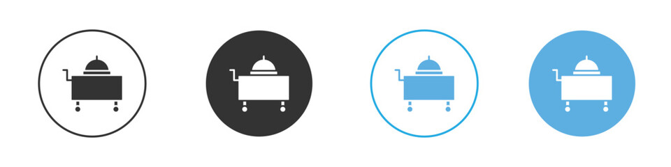 Obraz premium Room service icon Logo Template Design set