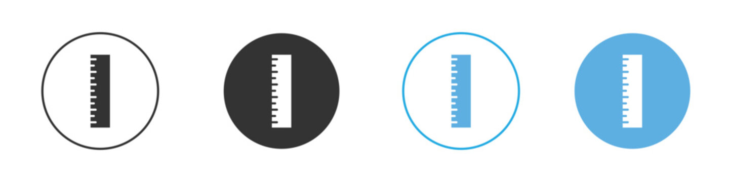 Ruler icon Logo Template Design set
