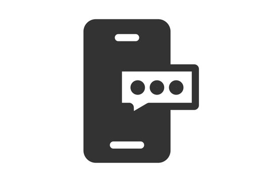 Password verification code sms message on mobile cell phone icon solid graphic, secret phrase key for unlocking cellphone smartphone notice notification simple sign symbol clip art