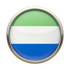 Fototapeta premium Sierra Leone flag in circle icon