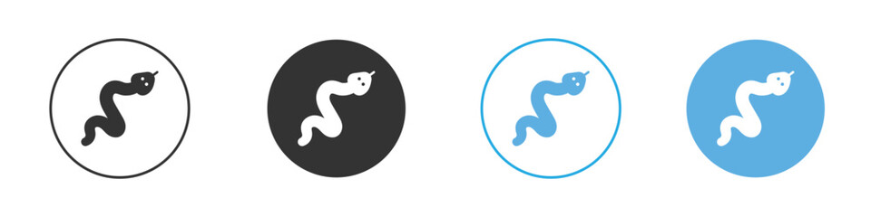 Snake icon Logo Template Design set