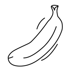 banana vector line