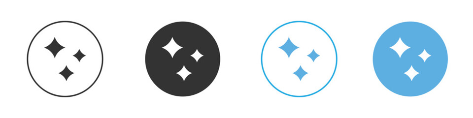 Sparkles icon Logo Template Design set