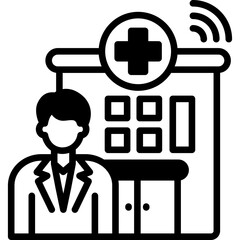 Virtual Hospital mixed icon