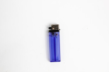 used gas lighter isolated on white background