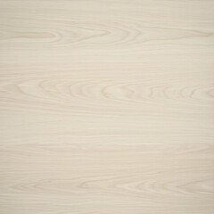 Clean light wood texture background. Top view of a white oak or ash wooden table, floor, or panel. Natural material with a fine grain pattern for furniture, interior design, and product mockups.