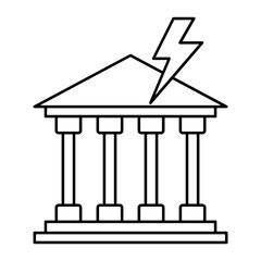 Bank Failure outline icon