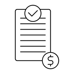 Financial Report outline icon
