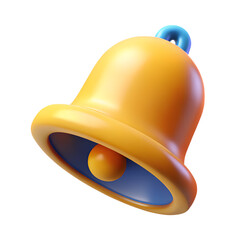 Fototapeta premium 3D School Bell Icon