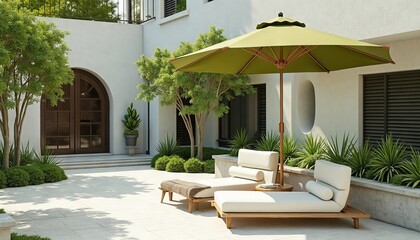 Fototapeta premium outdoor patio seating area