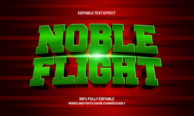 noble flight editable text effect with a king and crown text style
