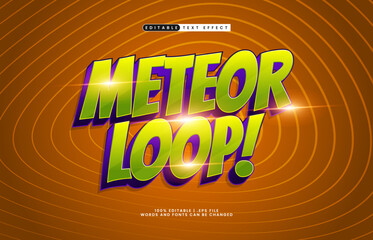 meteor loop editable text effect with a galaxy and space text effect