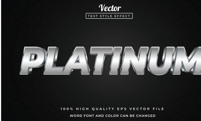 Platinum text effect