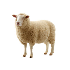 Fototapeta premium sheep isolated on white or transparent background 