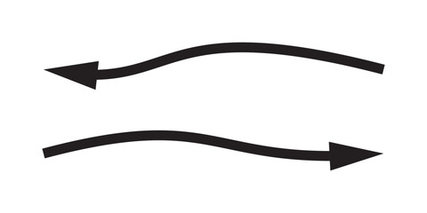 Black arrow , arrow isolated on white background, right arrow, bold arrow, thin arrow.