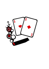 carte poker as cigare fumer
