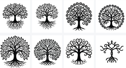 Tree of Life Silhouette Illustration