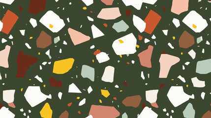 Fragmented shards compose mosaic pattern upon dark surface abstract texture