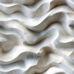 Intricate patterns of beige sand create unique small dunes and ripples under soft natural light in a serene environment SEAMLESS PATTERN