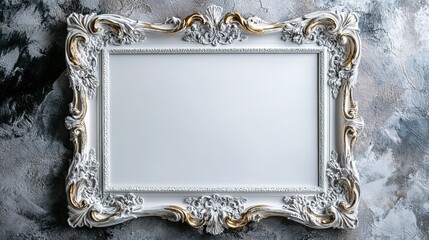 A blank white frame with an elegant, subtle drop shadow 