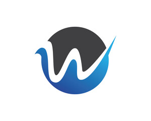 W Letter Logo Template