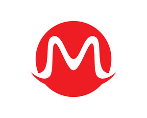 Fototapeta premium M Letter Logo Template